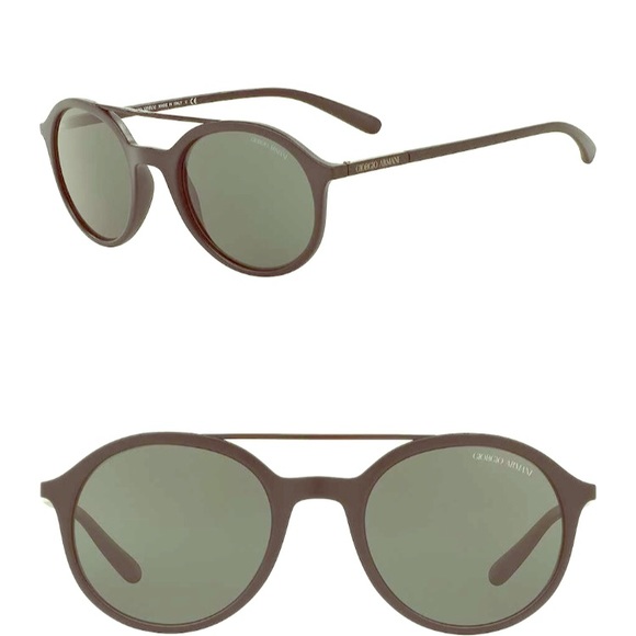Giorgio Armani Round 56 mm Metal sunglasses - Picture 1 of 3